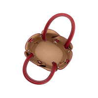 Tulip Mini Red Recycled Vegan Leather Top Handle Bag