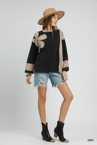 Terry Patchwork Sweatshirt