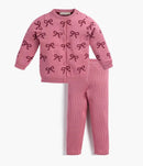 Bow Cardigan/Pant Set