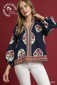 Boho Border Floral Tunic