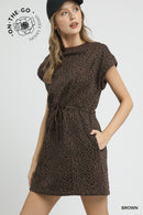Leopard Cinch-Waist Dress