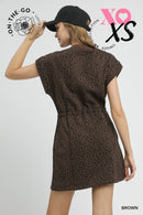 Leopard Cinch-Waist Dress