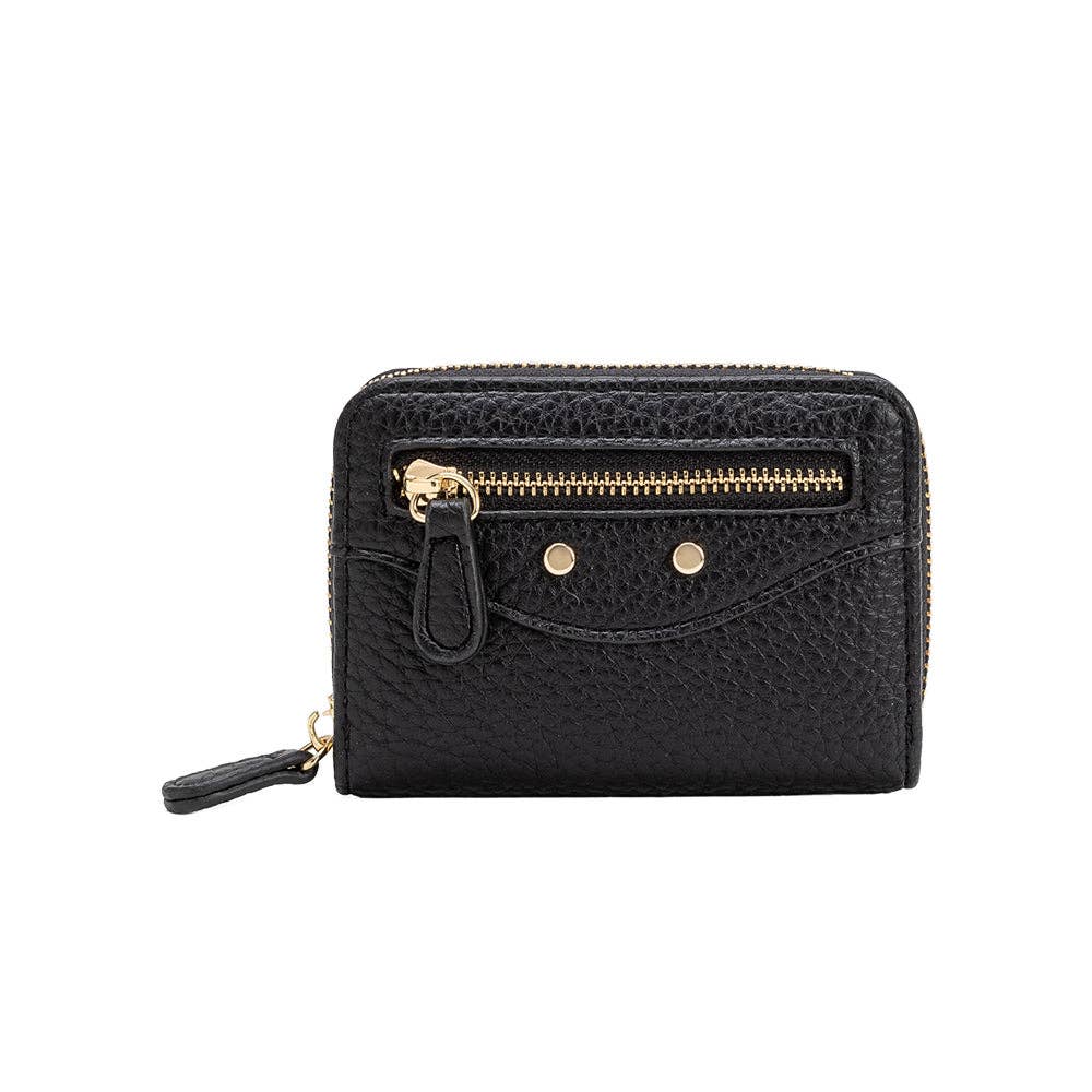 Frankie Black Vegan Leather Wallet