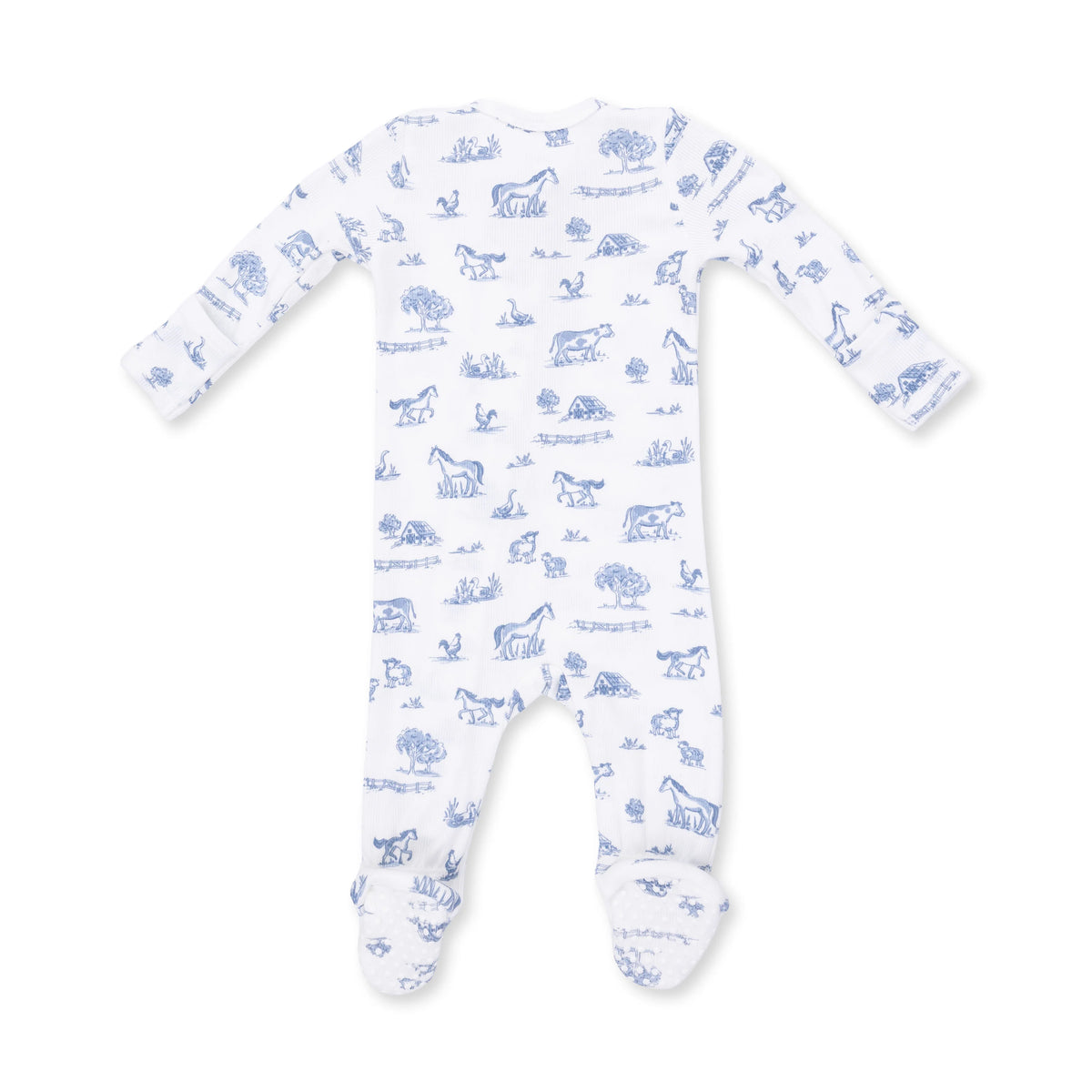 Farm Friends 2 Way Zipper Footie