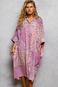 Bandana Print Maxi Dress