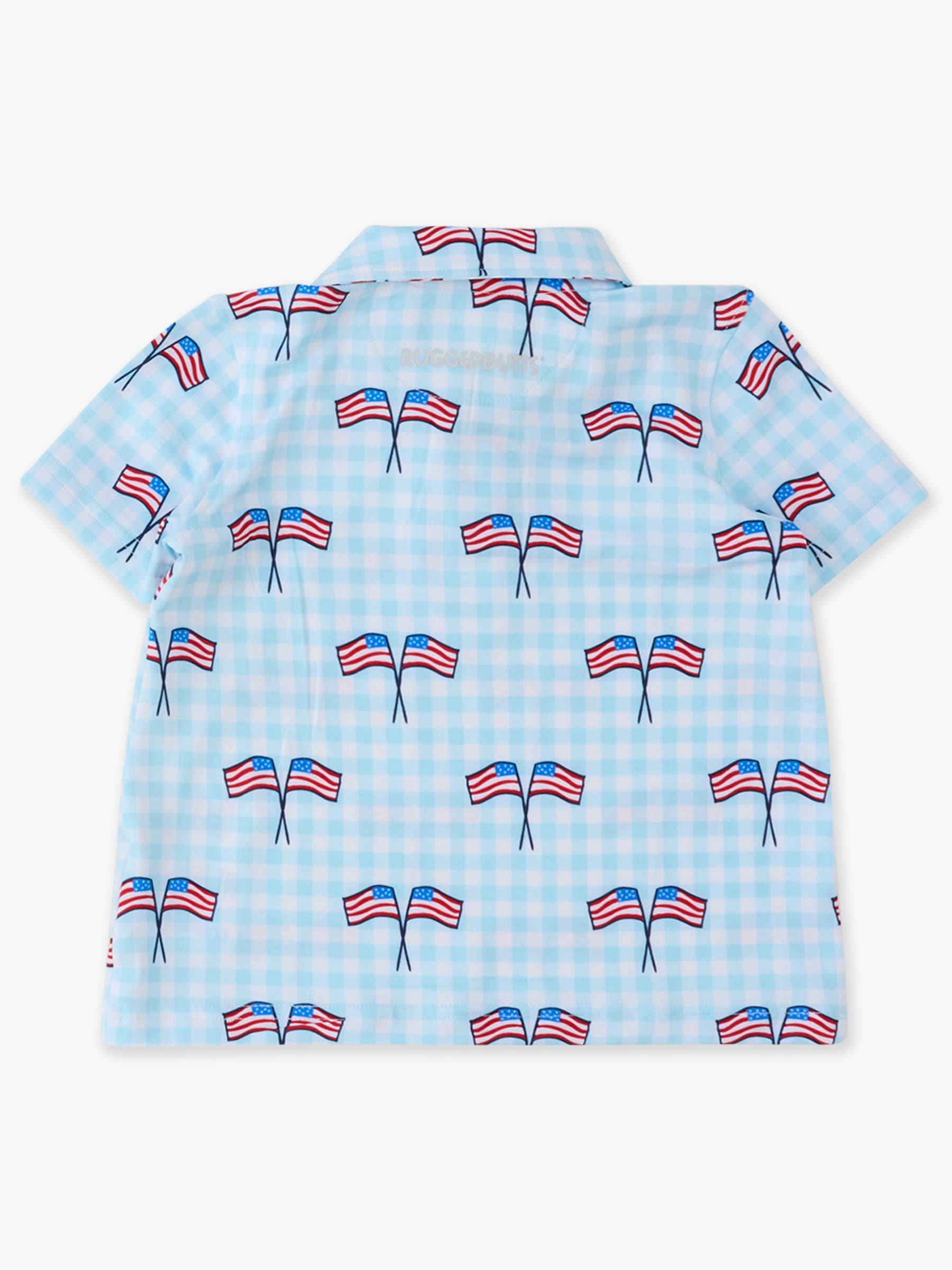 Patriotic Gingham Performance Polo