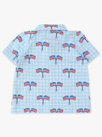 Patriotic Gingham Performance Polo