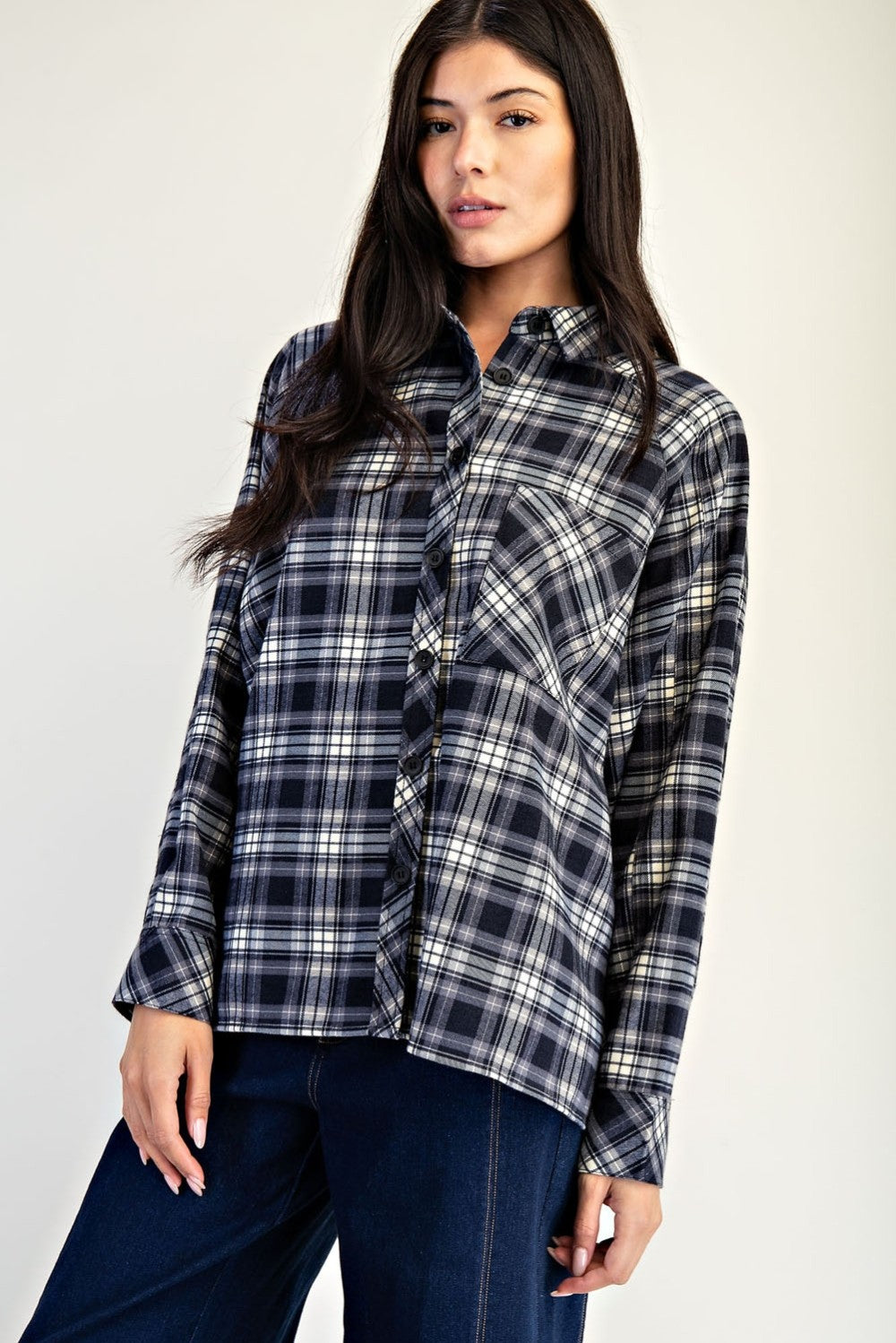 Plaid Button-Down