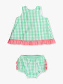 Gingham Ruffle Swing Top & Bloomer Set