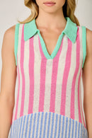 Mixed Stripe ColorBlock Dress