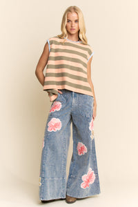 Striped Flare Tank