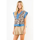Cheetah & Denim Top