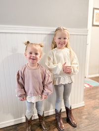 Crewneck Ruffle Sweater