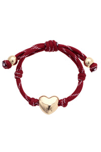 Puffy Heart Paracord Bracelet