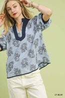 Embroidered Floral Blouse