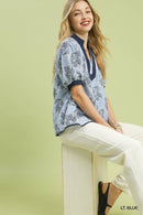 Embroidered Floral Blouse