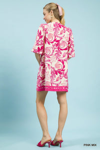 Floral Slit Mini Dress