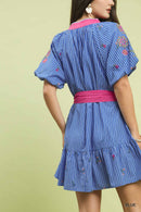 Floral Embroidered Mini Dress