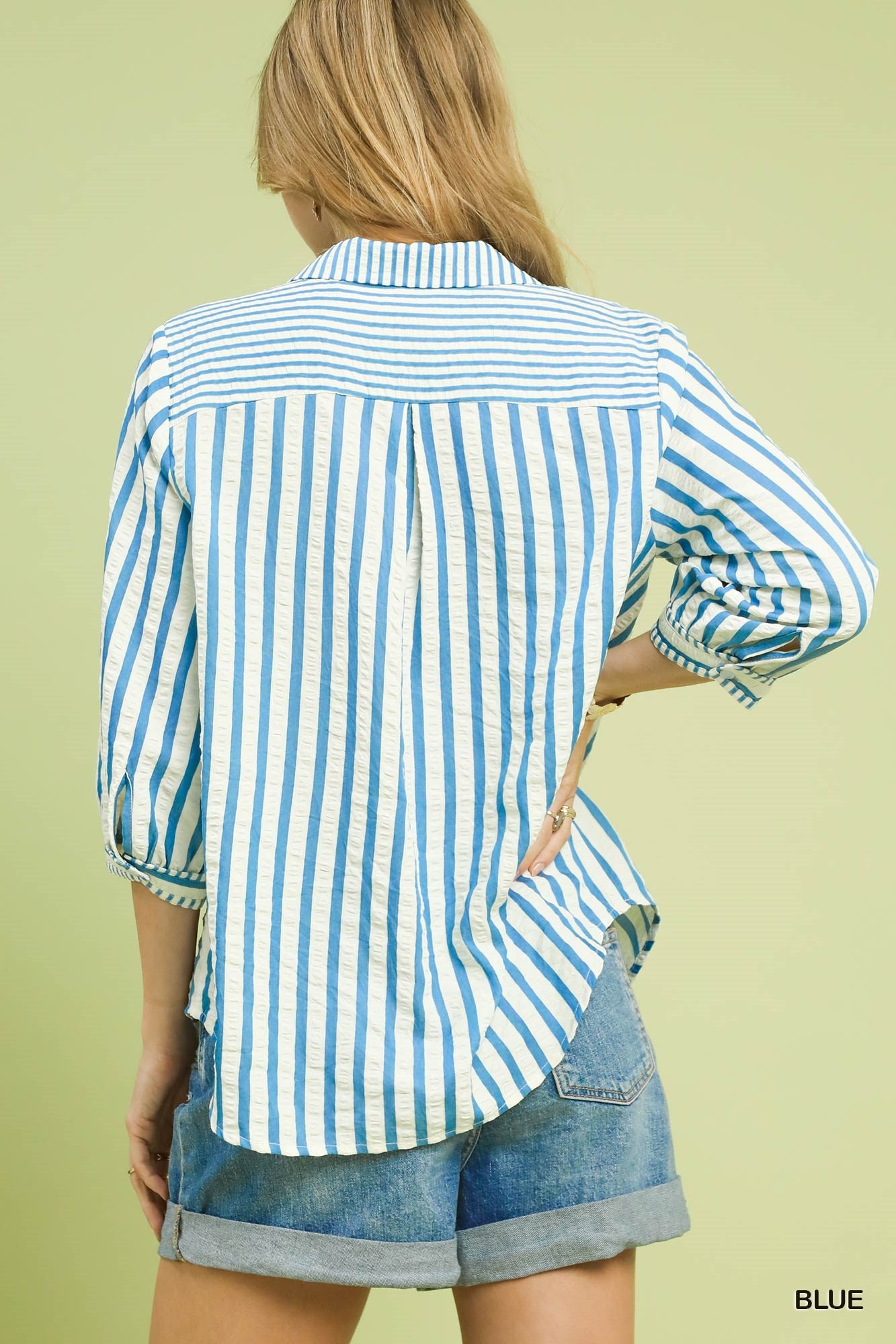 Striped Collared Blouse