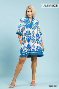 Scallop Detail Mini Dress