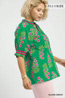 Floral Stamped Blouse