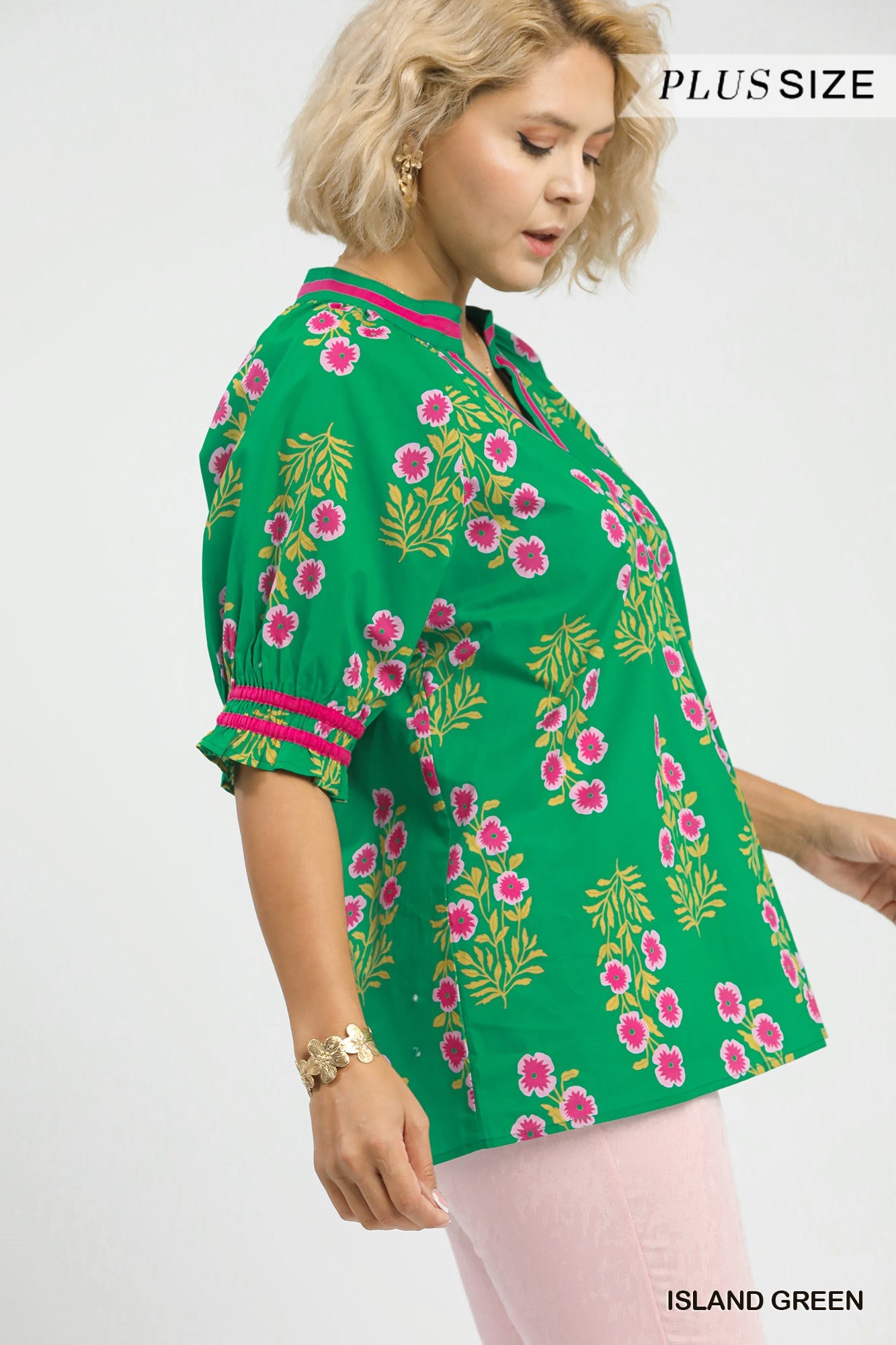 Floral Stamped Blouse