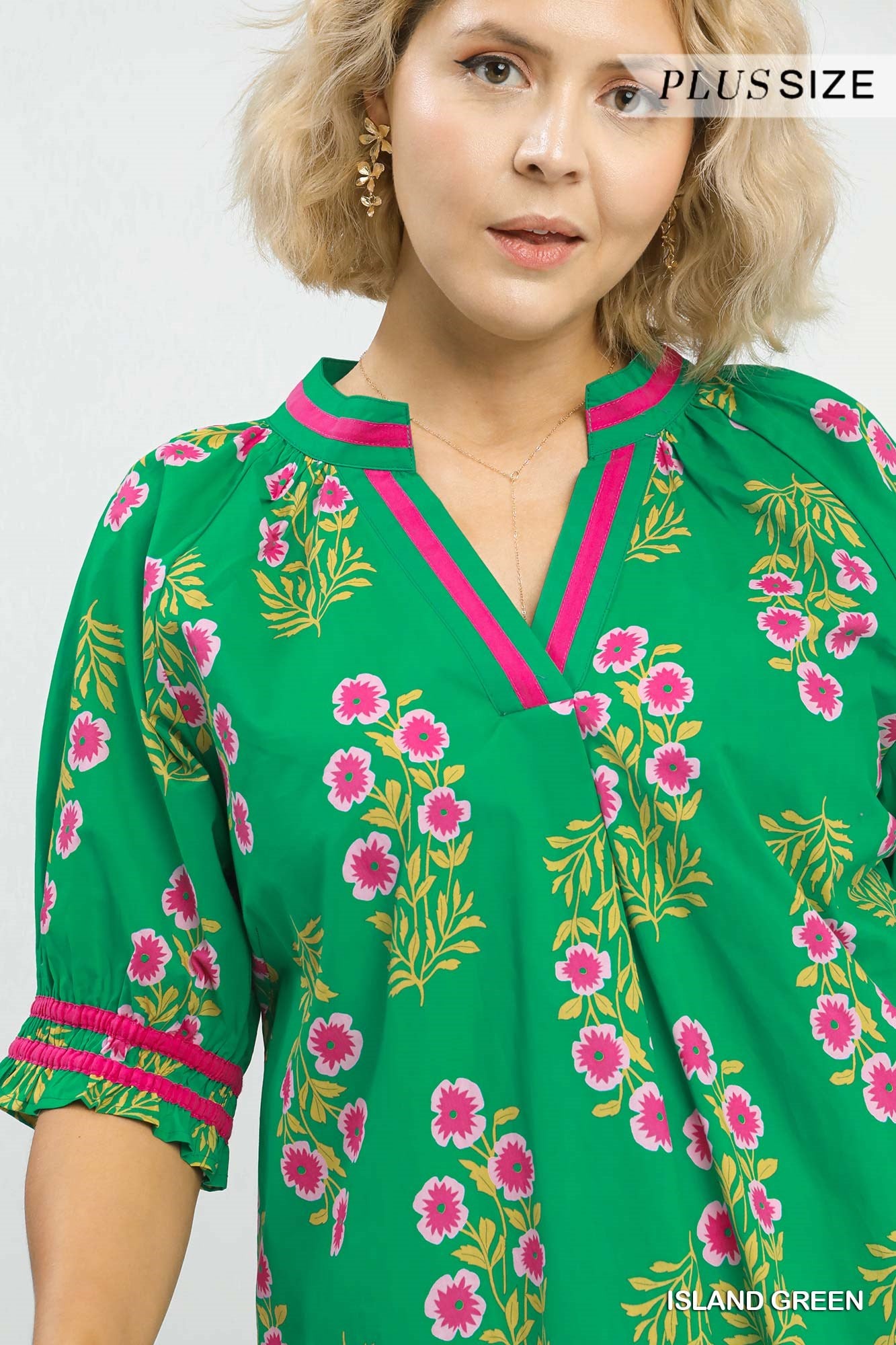 Floral Stamped Blouse