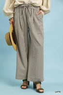 Striped Wide-Leg Pants