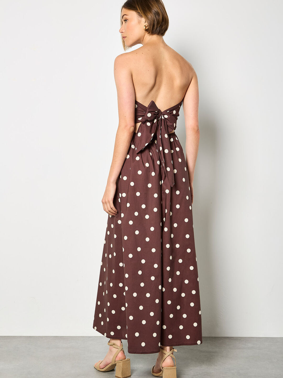 Polka Dot Wide Leg Jumpsuit