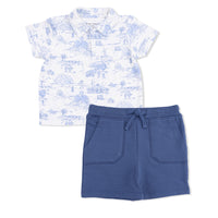 Golf Toile Polo & Short Set