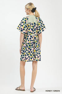 Flowy Polka Dot Mini Dress