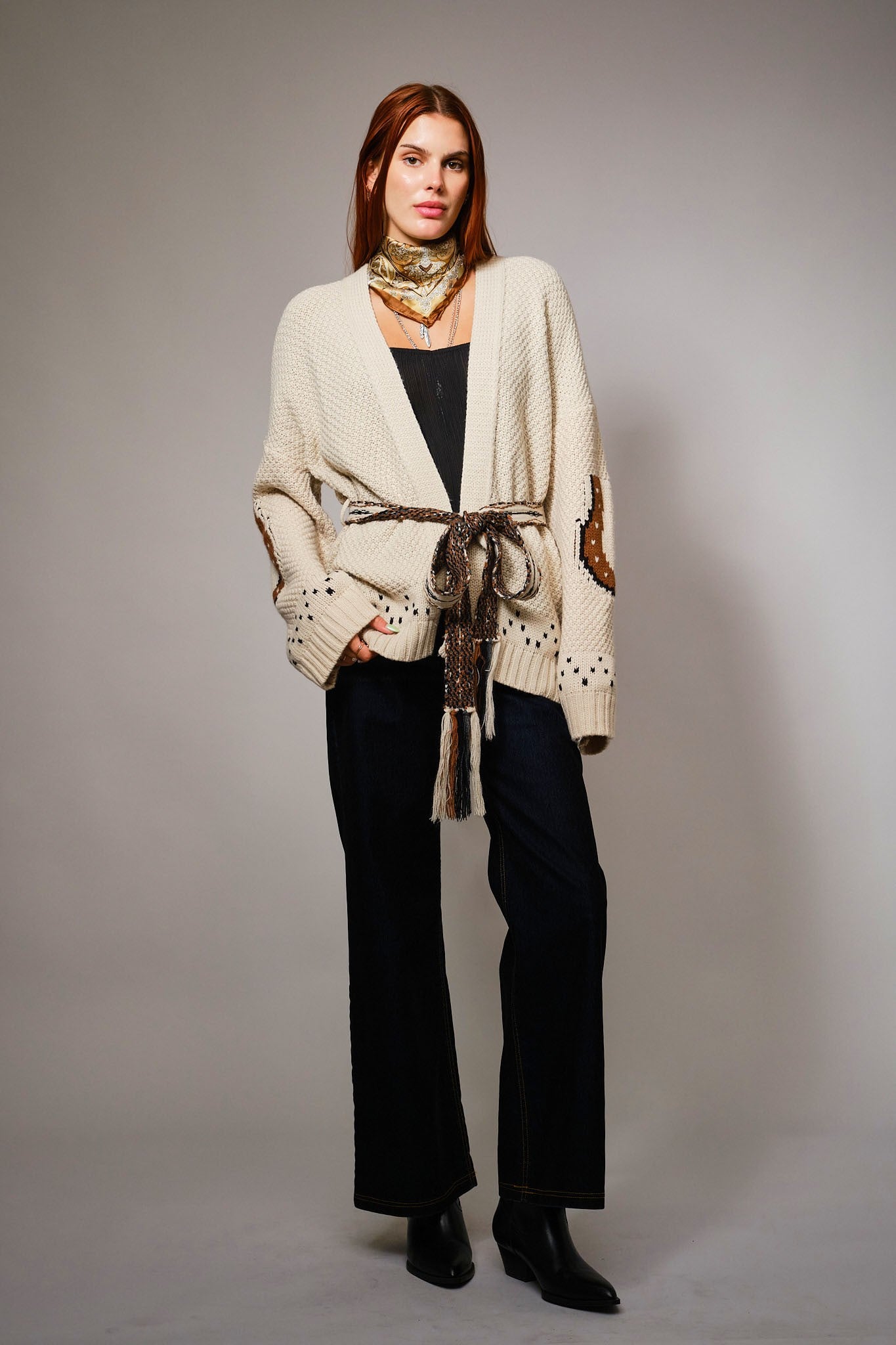 Western Belted Cardigan