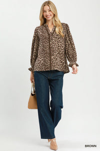 Leopard Button-Down