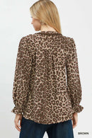 Leopard Button-Down