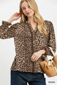 Leopard Button-Down