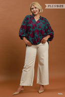 Burnout Velvet Blouse