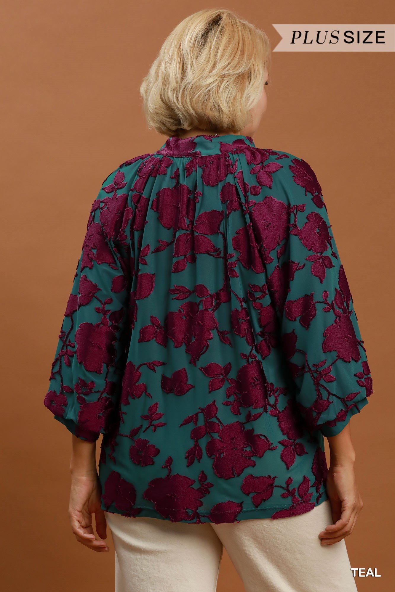 Burnout Velvet Blouse