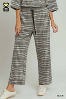 Plaid Straight Leg Pants