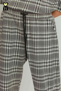 Plaid Straight Leg Pants