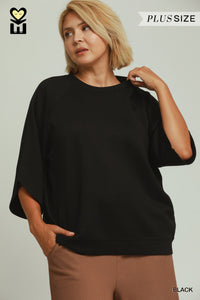 Black Raglan Top