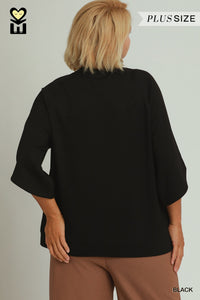 Black Raglan Top
