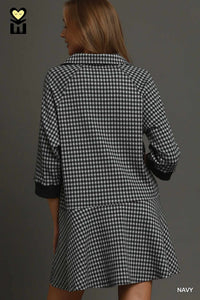 Gingham Henley Dress