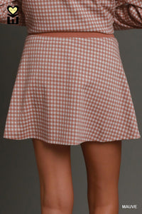 Plaid Skort