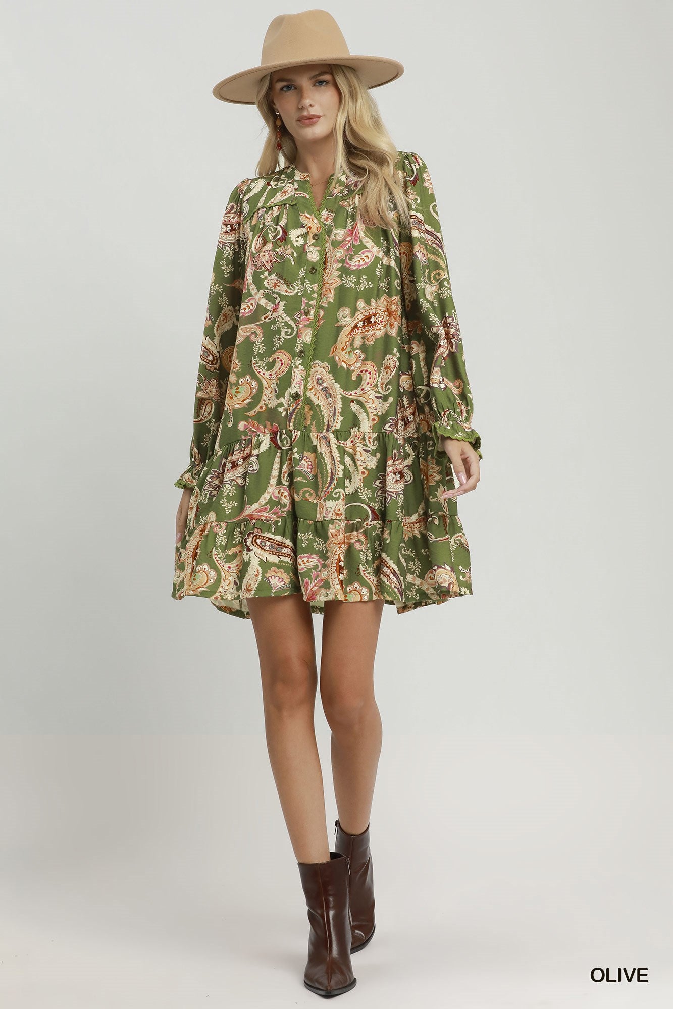 Paisley Tiered Dress