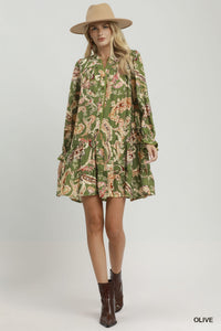 Paisley Tiered Dress