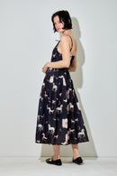 Western Print Midi Dress