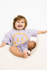 Lilac Short Sleeve Smiley Set