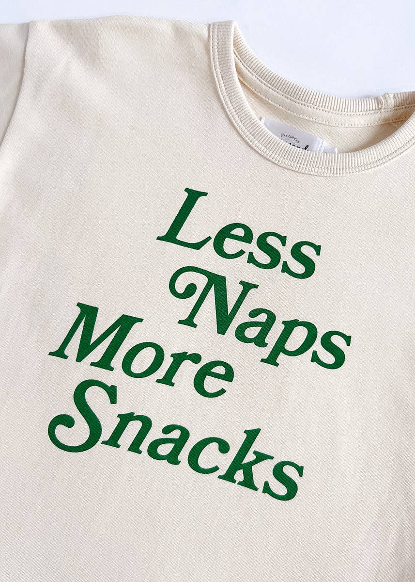 Less Naps More Snacks Oversized Tee