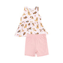 Best Friend Peplum Tank & Biker Set