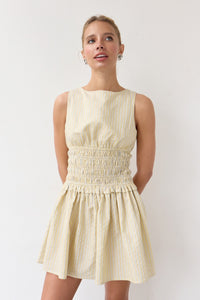 Classic Pinstripe Mini Dress